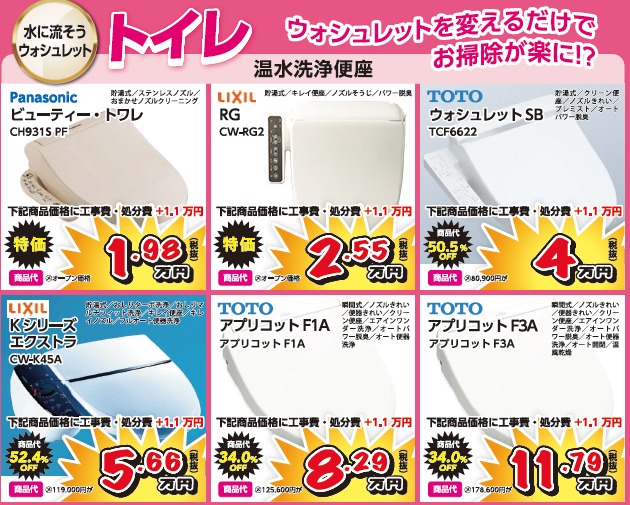 大矢建工の便座交換